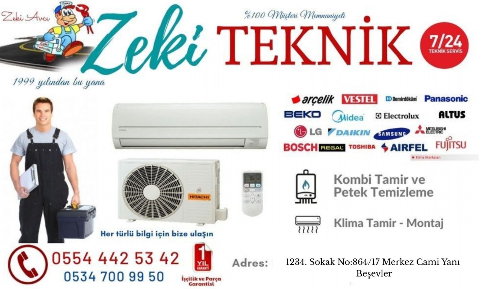 Beşevler  Klima Servisi
